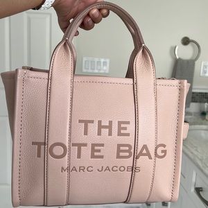 Marc Jacob’s mini size The Tote Bag in rose dust.